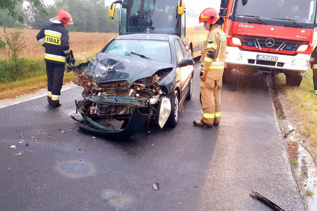 Tak wyglądał poranny wypadek w Lachmirowicach [ZDJĘCIA]