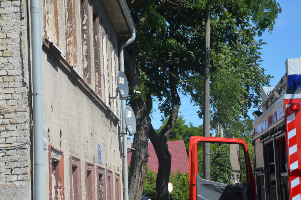 Pożar w mieszkaniu przy Kościuszki