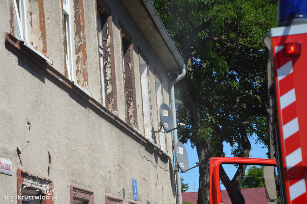 Pożar w mieszkaniu przy Kościuszki