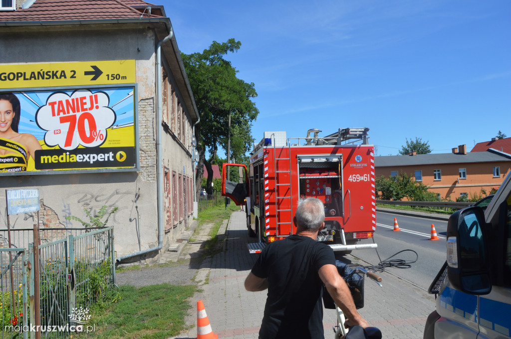 Pożar w mieszkaniu przy Kościuszki