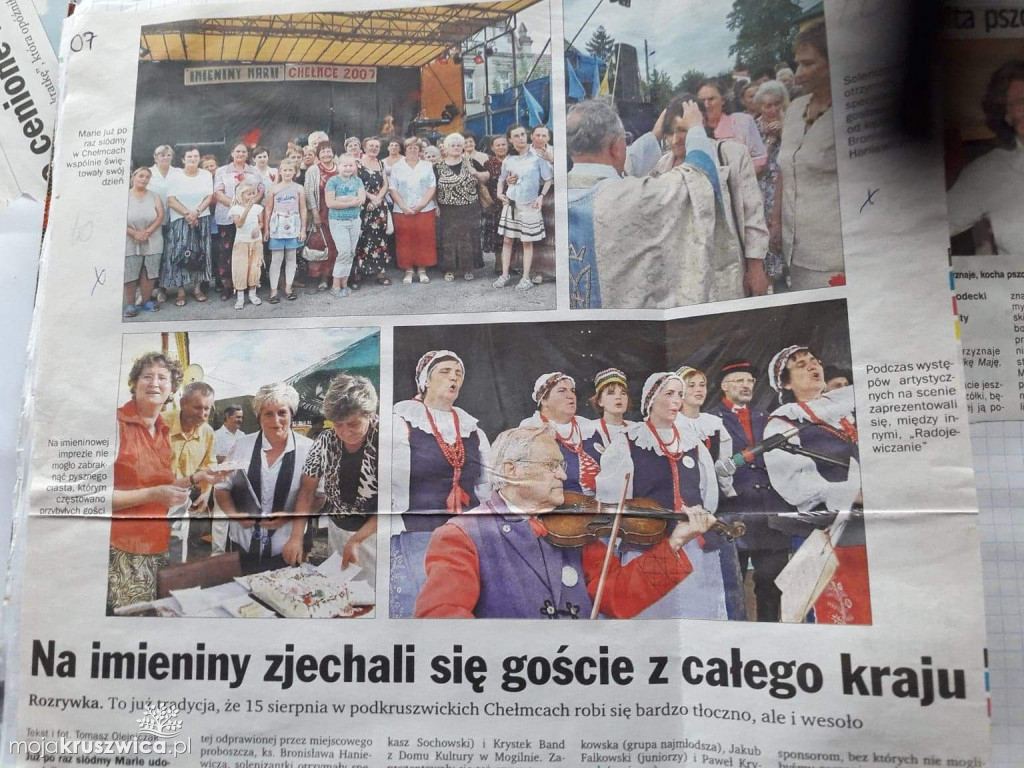 Wspominamy Imieniny Marii. W tym roku w Chełmcach ich nie będzie [ZDJĘCIA]