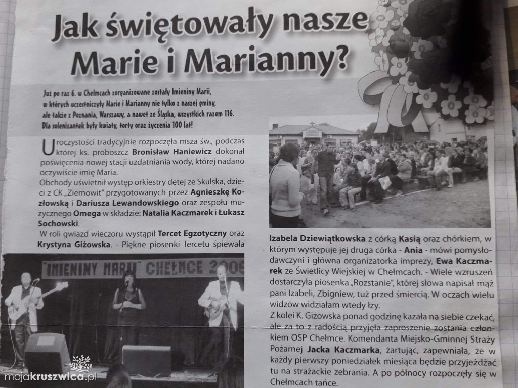 Wspominamy Imieniny Marii. W tym roku w Chełmcach ich nie będzie [ZDJĘCIA]