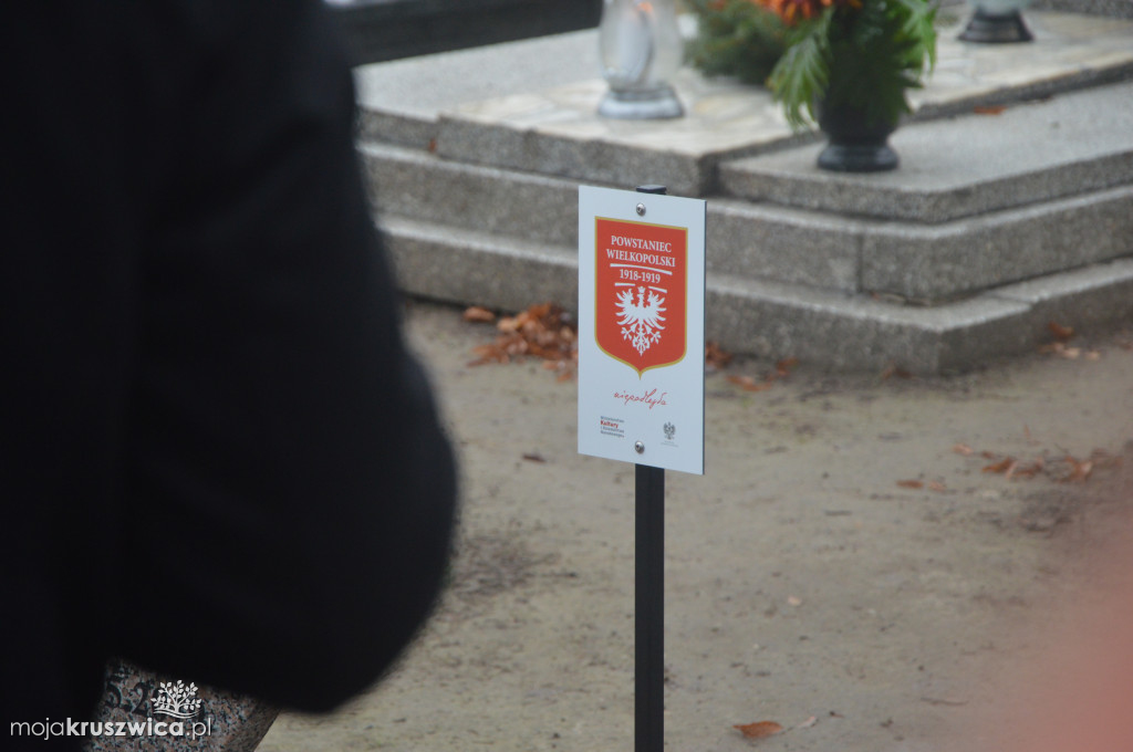 Znakowanie grobu Powstańca Wielkopolskiego Hieronima Jackowskiego