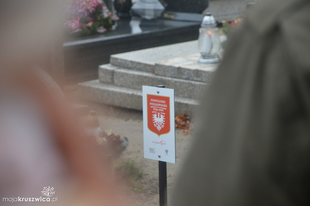Znakowanie grobu Powstańca Wielkopolskiego Hieronima Jackowskiego