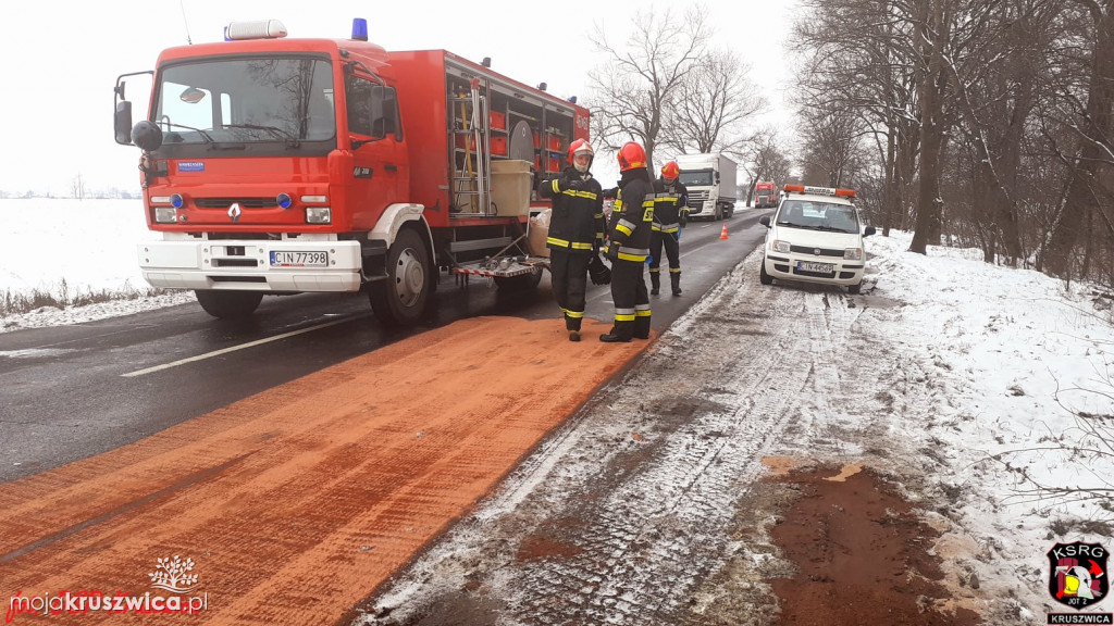 Wypadek w Rożniatach pod Kruszwicą