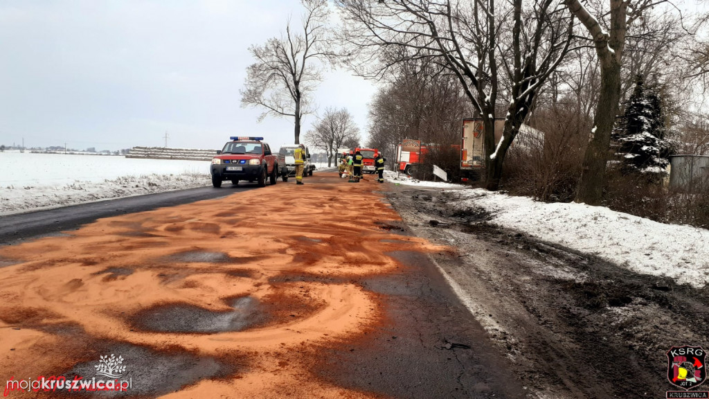 Wypadek w Rożniatach pod Kruszwicą
