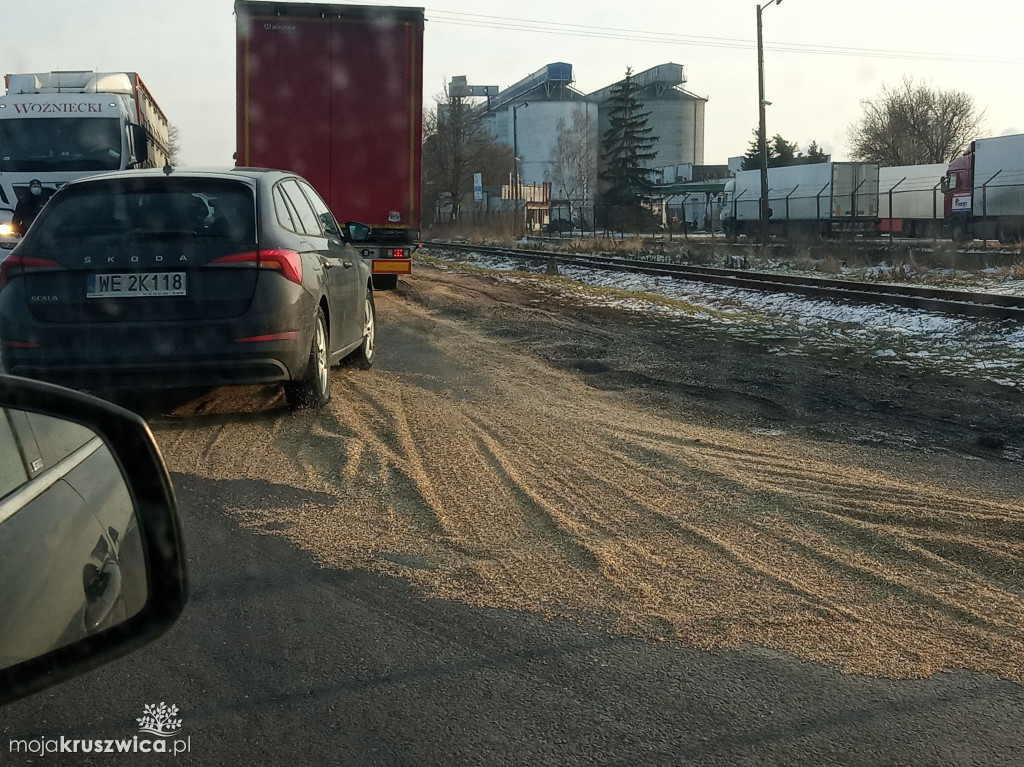Ogromne ilości śruty rzepakowej w Kobylnikach