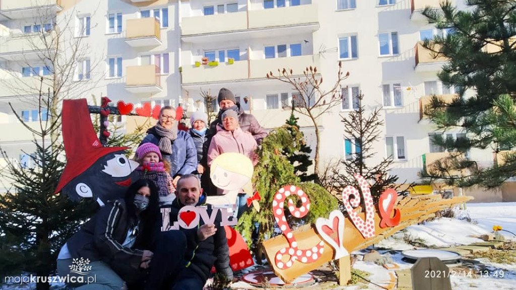   Walentynki na Zagoplu. Wspólnota Mieszkaniowa nr 1 zaprasza do odwiedzania miłosnej dekoracji [ZDJĘCIA]