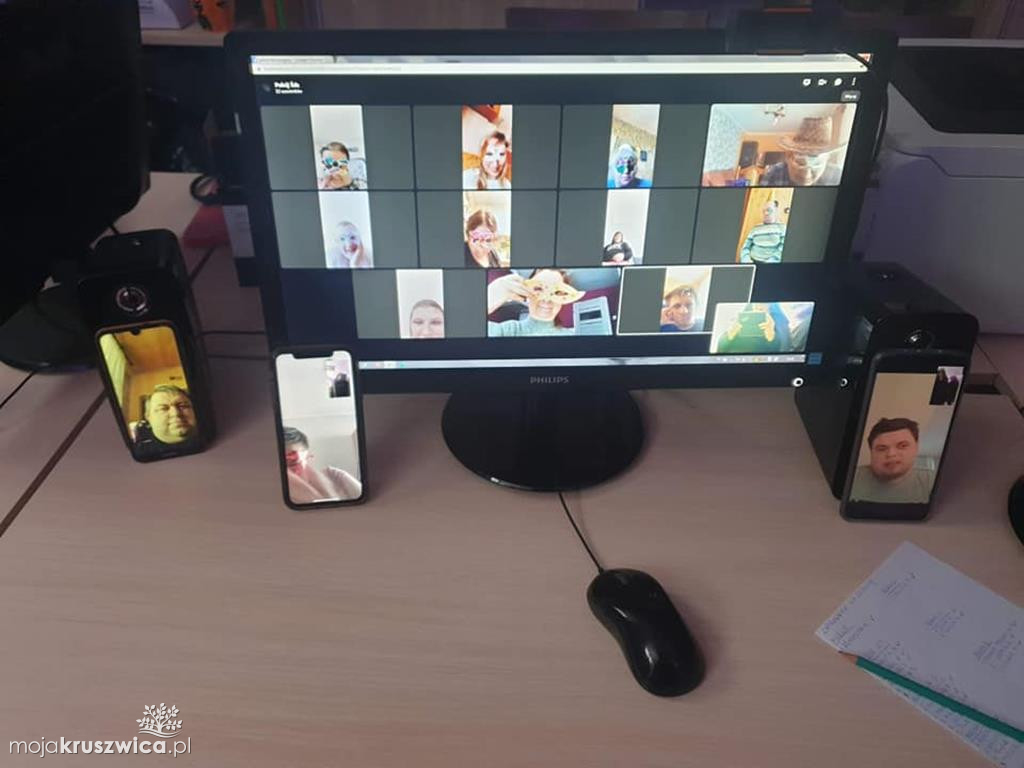 Zabawa karnawałowa on-line Środowiskowy Dom Samopomocy w Kruszwicy