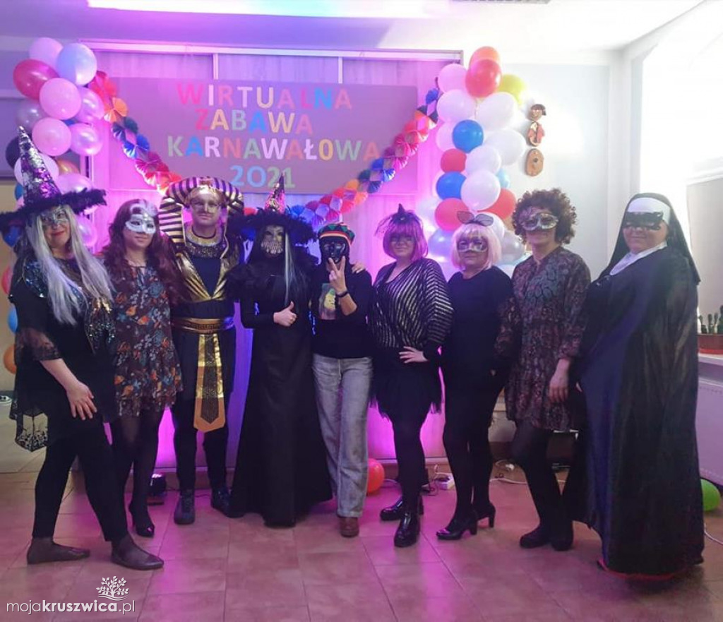 Zabawa karnawałowa on-line Środowiskowy Dom Samopomocy w Kruszwicy