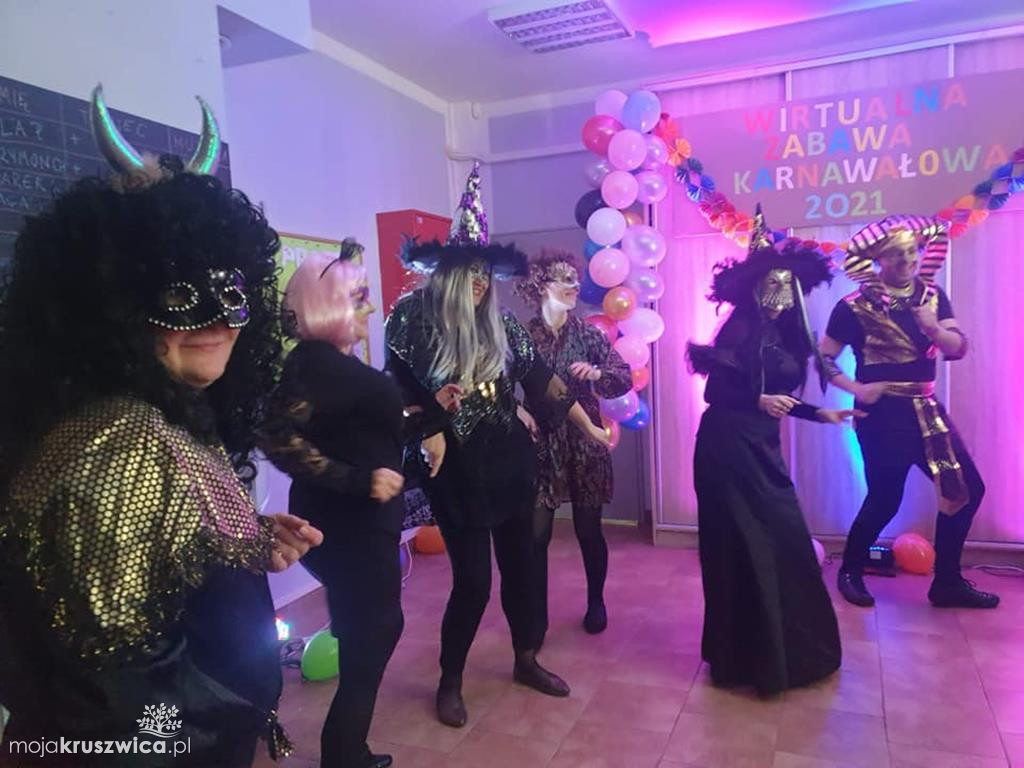 Zabawa karnawałowa on-line Środowiskowy Dom Samopomocy w Kruszwicy
