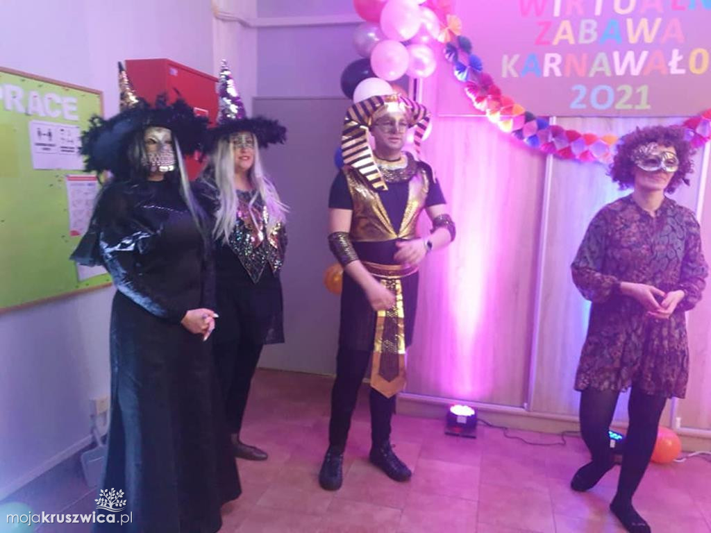 Zabawa karnawałowa on-line Środowiskowy Dom Samopomocy w Kruszwicy