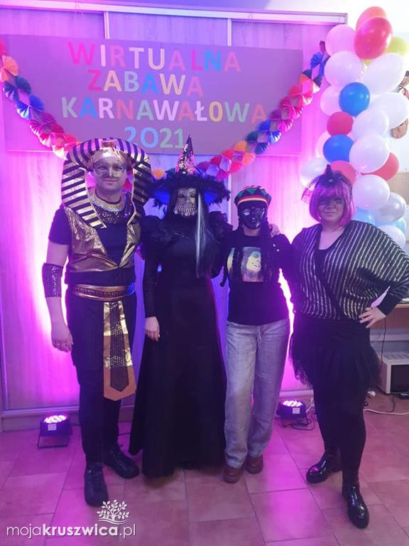 Zabawa karnawałowa on-line Środowiskowy Dom Samopomocy w Kruszwicy