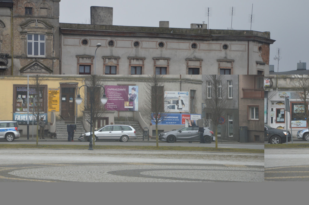 Kolizja w starej części miasta. Na miejscu policja