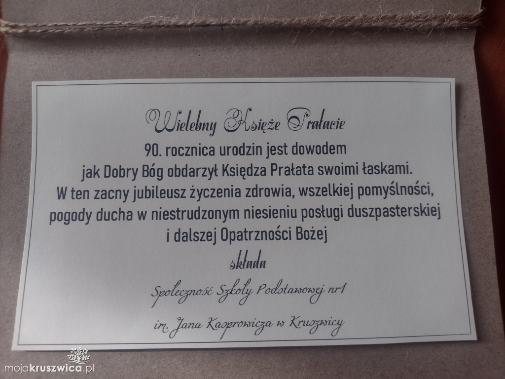 Ksiądz prałat Stanisław Pohl obchodził swoje 90. urodziny