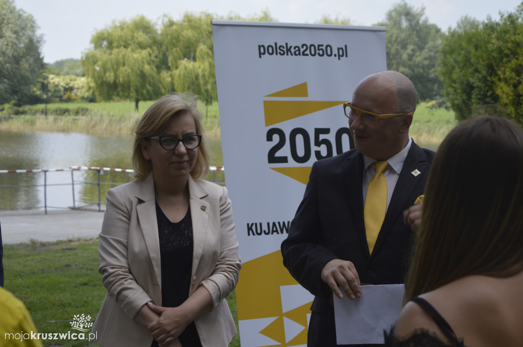 Szymon Hołownia odwiedził Kruszwicę