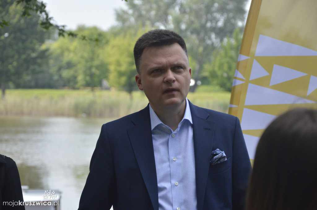 Szymon Hołownia odwiedził Kruszwicę