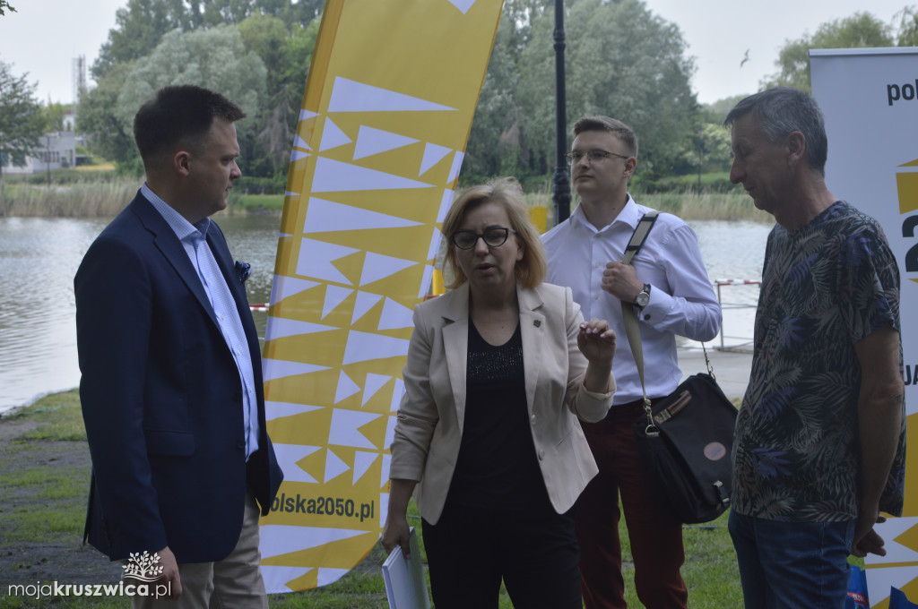 Szymon Hołownia odwiedził Kruszwicę