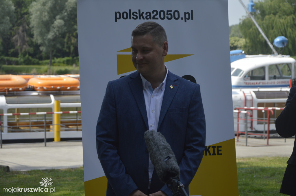 Szymon Hołownia odwiedził Kruszwicę