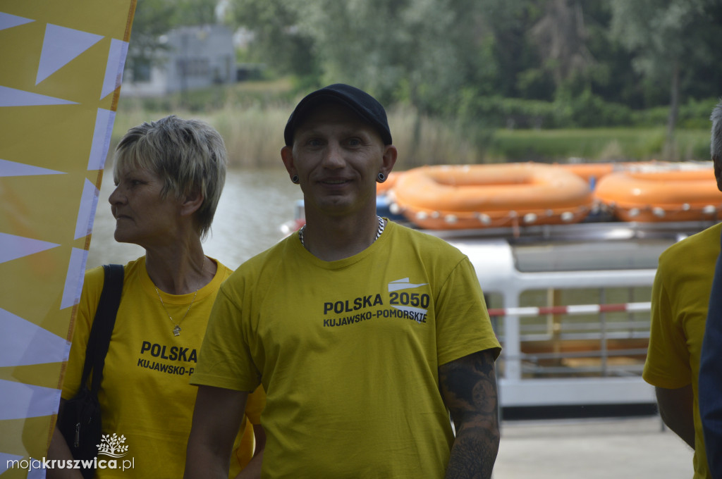 Szymon Hołownia odwiedził Kruszwicę