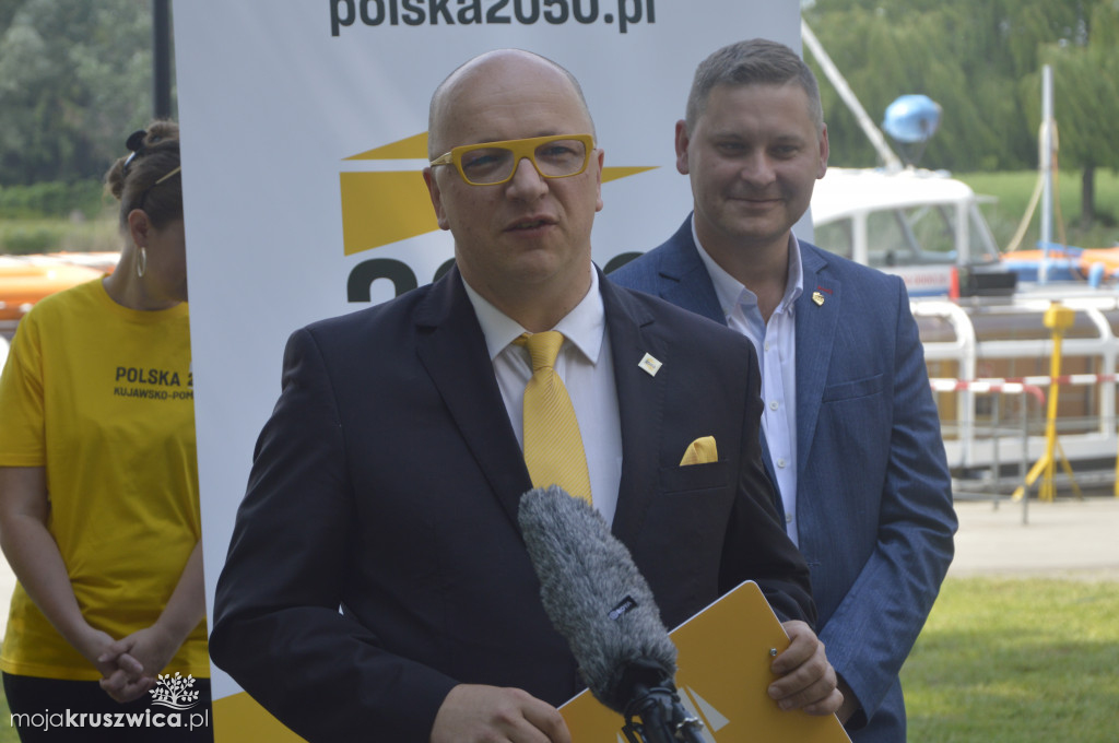 Szymon Hołownia odwiedził Kruszwicę