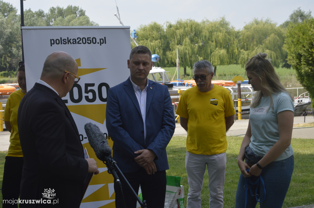 Szymon Hołownia odwiedził Kruszwicę