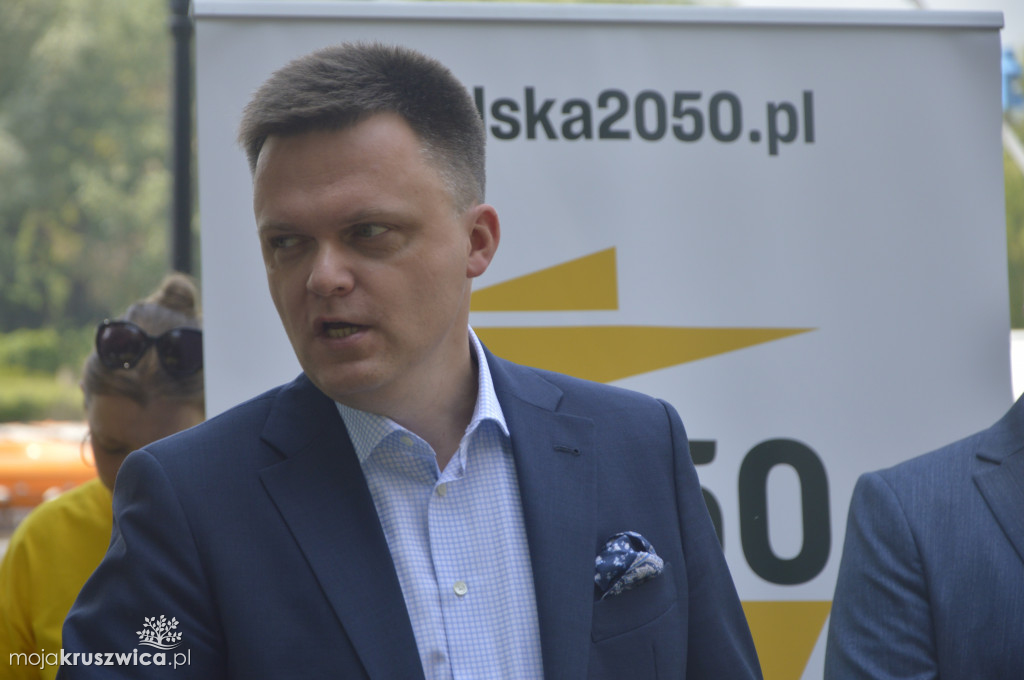 Szymon Hołownia odwiedził Kruszwicę