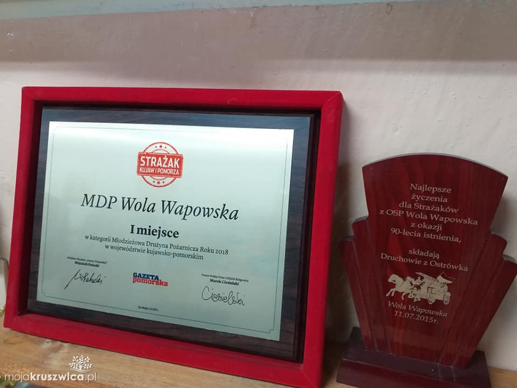 W Woli Wapowskiej zebrali się strażacy.