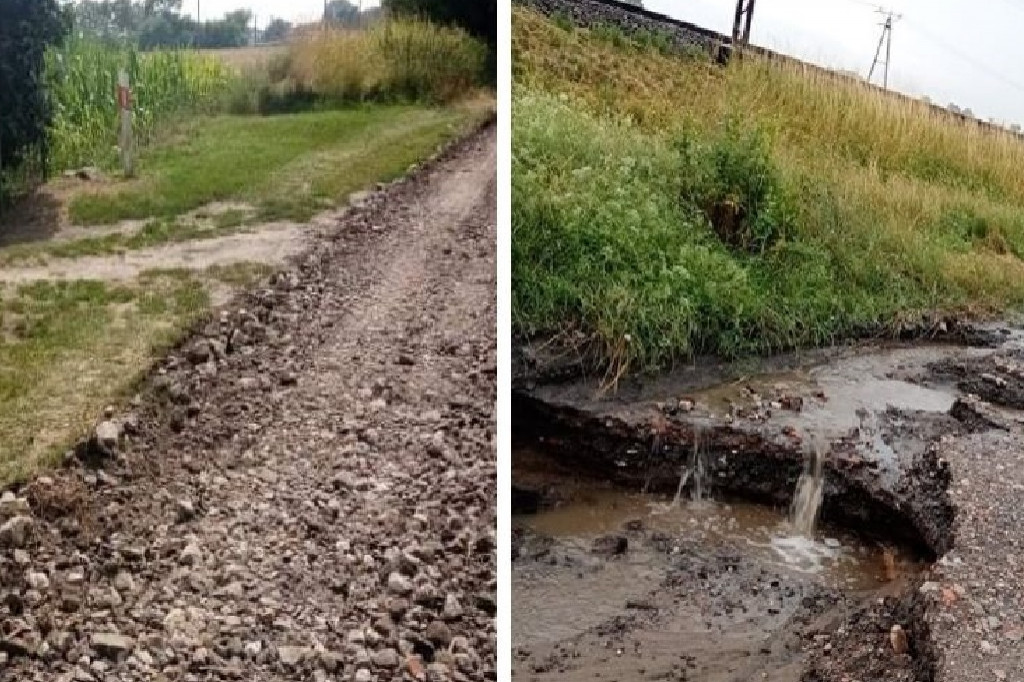  W Bachorcach utwardzono drogę, która została zniszczona przez ulewę [ZDJĘCIA]