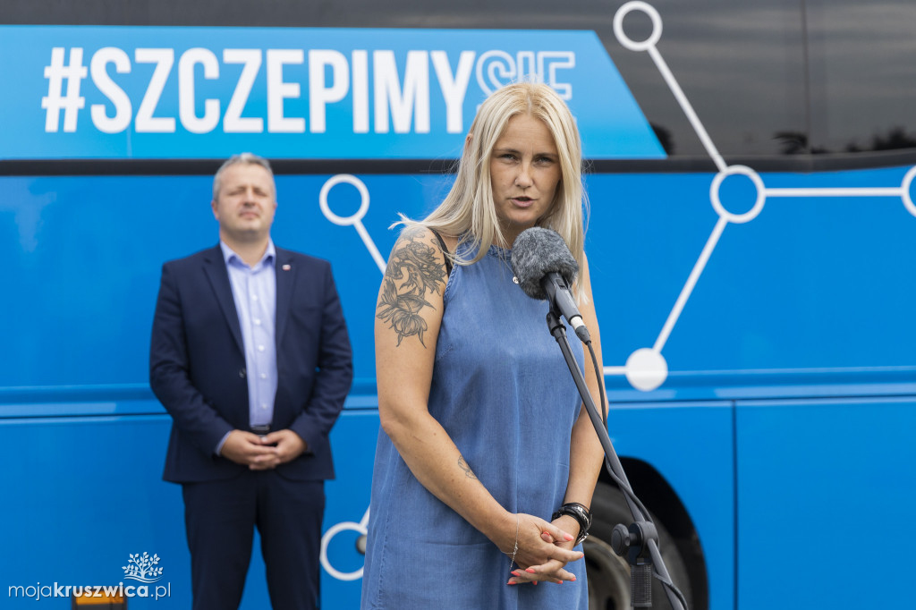 Szczepionkobus na trasie w Kujawsko-Pomorskiem