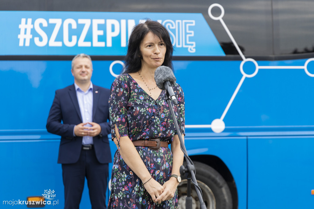 Szczepionkobus na trasie w Kujawsko-Pomorskiem