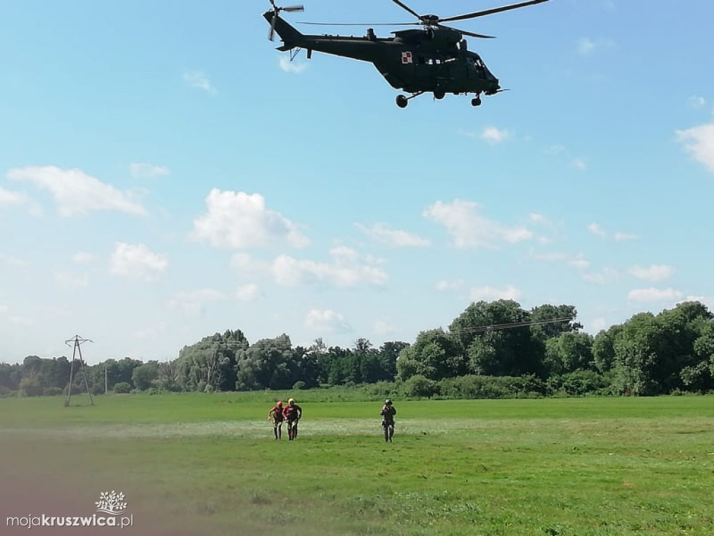 Nadgoplańskie WOPR i 56. Baza Lotnicza wzięły udział w ćwiczeniach na Gople [ZDJĘCIA, VIDEO]