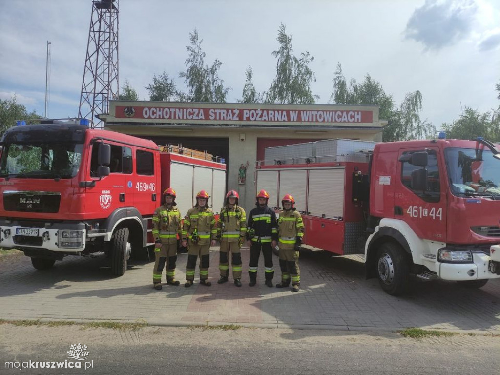 OSP Witowice na ćwiczeniach z Jednostką Ratowniczo-Gaśniczą nr 1 w Inowrocławiu