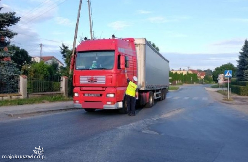 Pijany prowadził ciężarówkę w naszym regionie. W porę go zatrzymano 