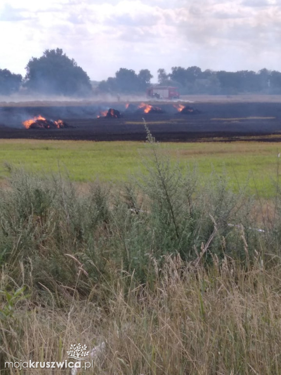 Pożar w Karczynie pod Kruszwicą. Na miejscu interweniują strażacy