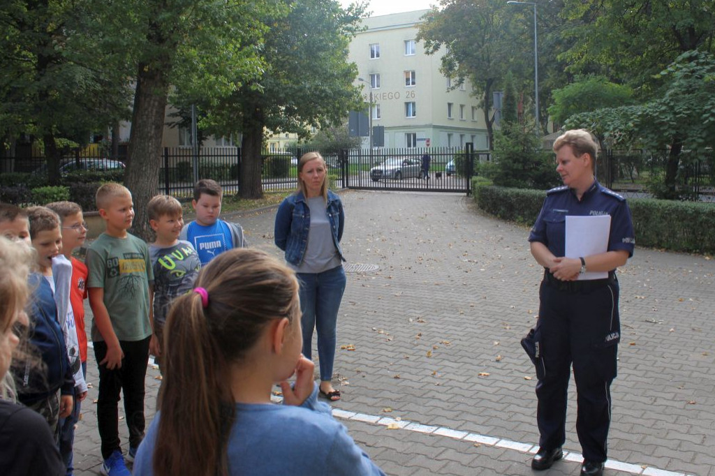 Inowrocławskie policjantki o „Bezpiecznej drodze do szkoły”