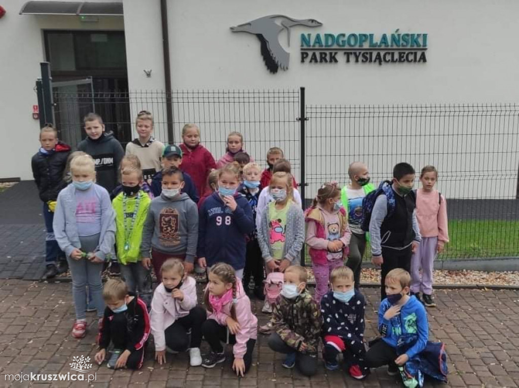 Uczniowie z Polanowic odwiedzili Nadgoplański Park Tysiąclecia w Kruszwicy