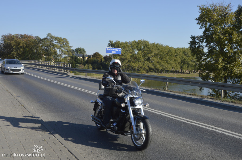 Motocykliści na ulicach Kruszwicy