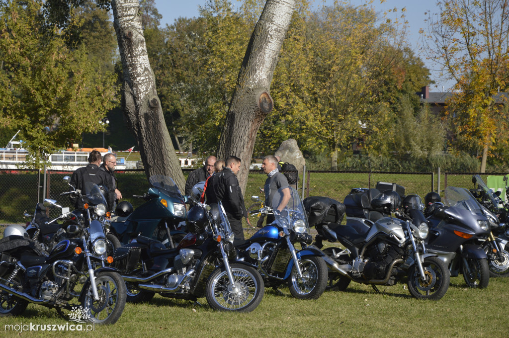 Motocykliści na ulicach Kruszwicy