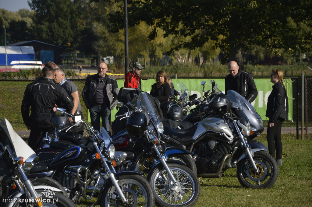 Motocykliści na ulicach Kruszwicy