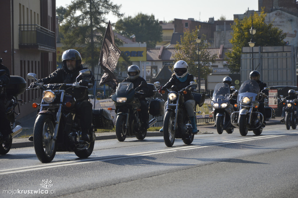 Motocykliści na ulicach Kruszwicy