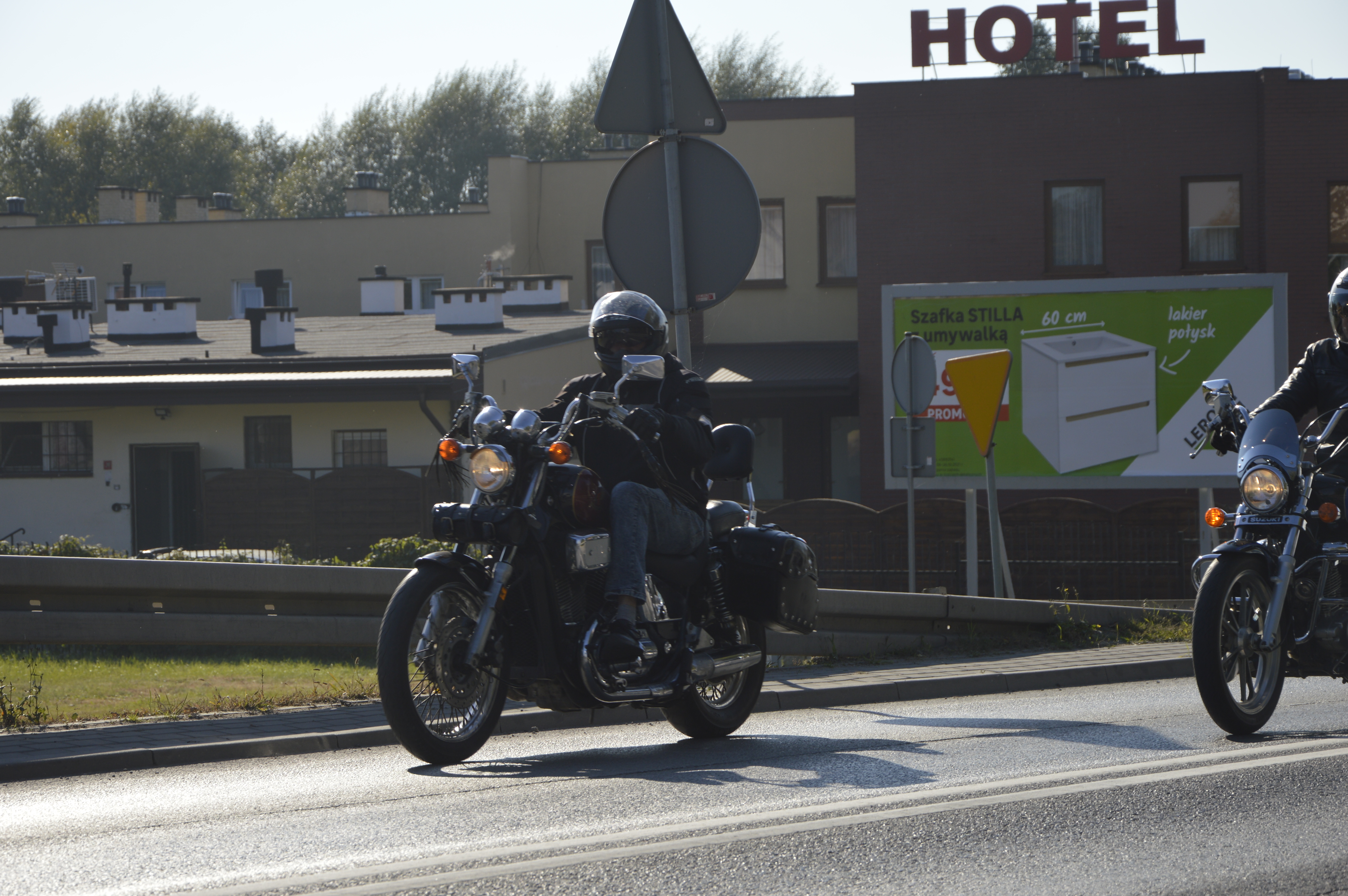 Motocykliści na ulicach Kruszwicy