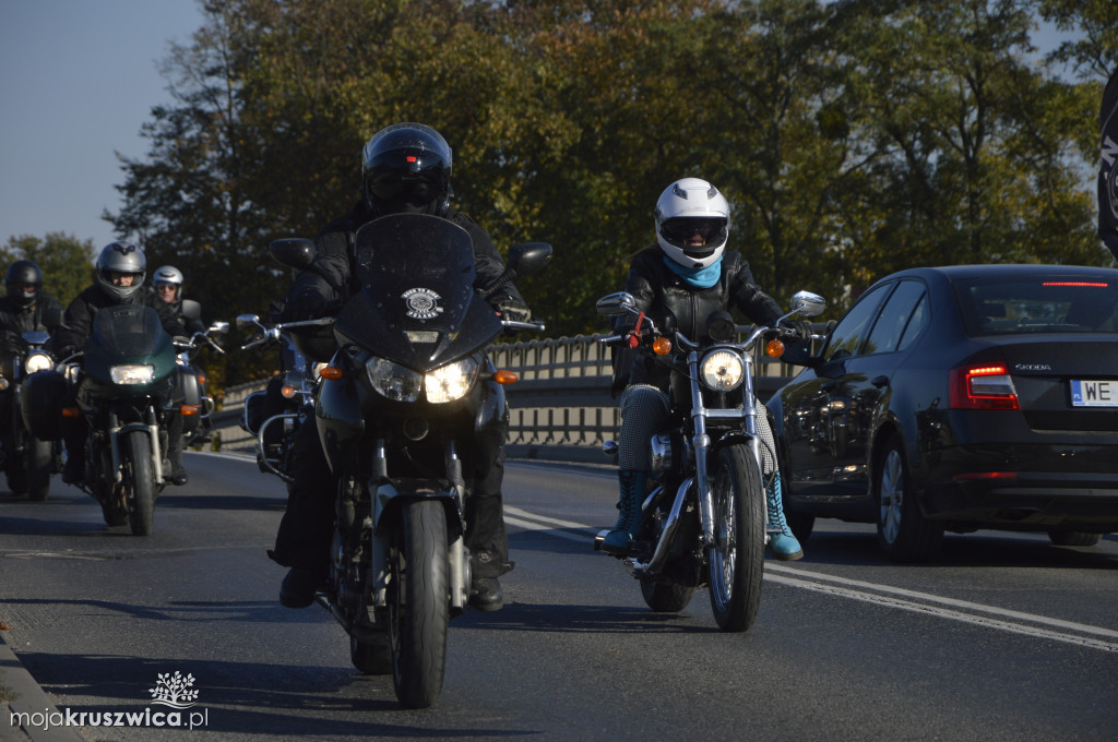 Motocykliści na ulicach Kruszwicy