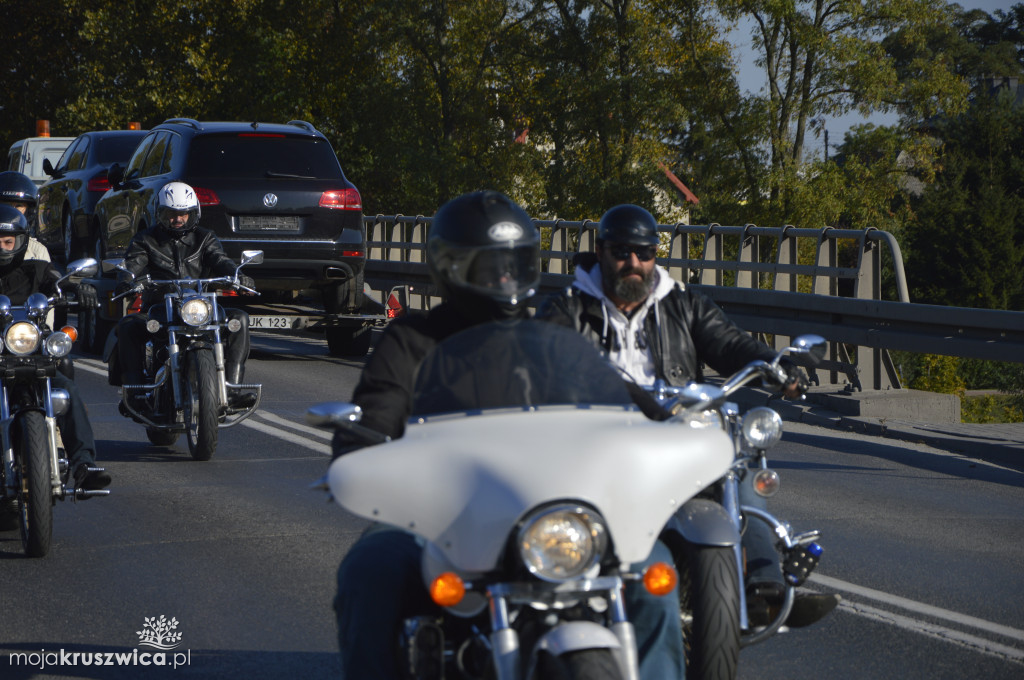 Motocykliści na ulicach Kruszwicy