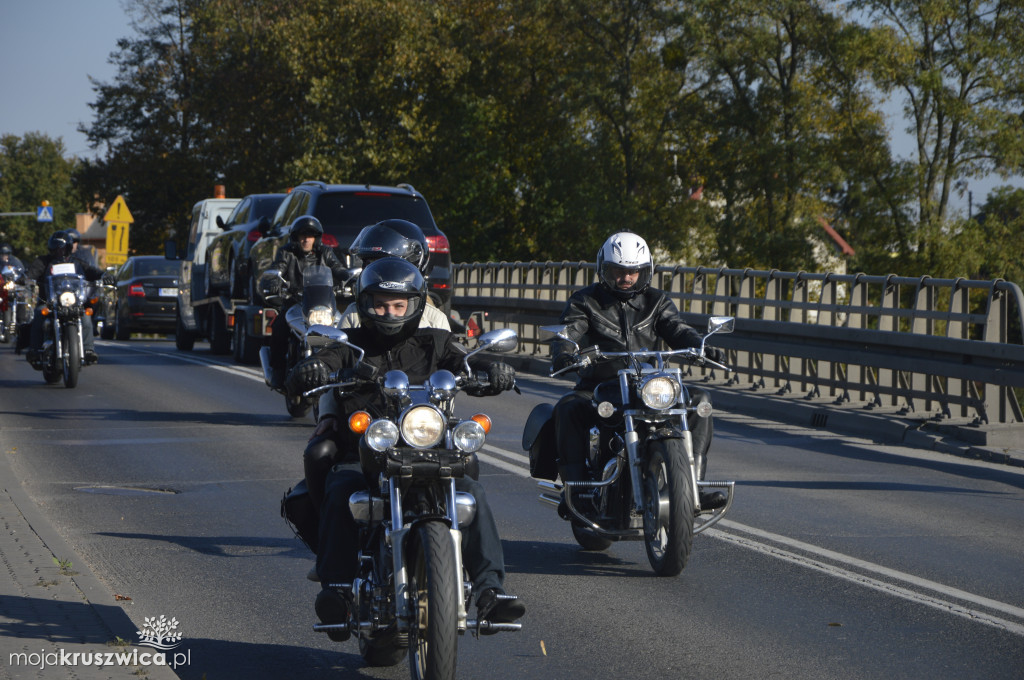Motocykliści na ulicach Kruszwicy
