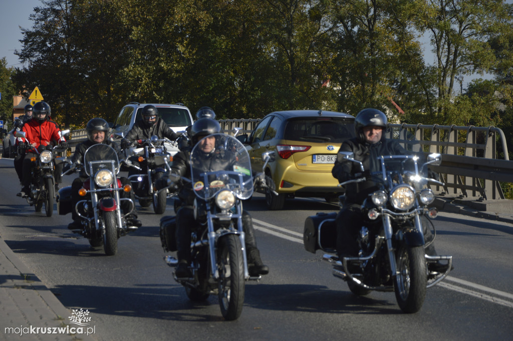 Motocykliści na ulicach Kruszwicy