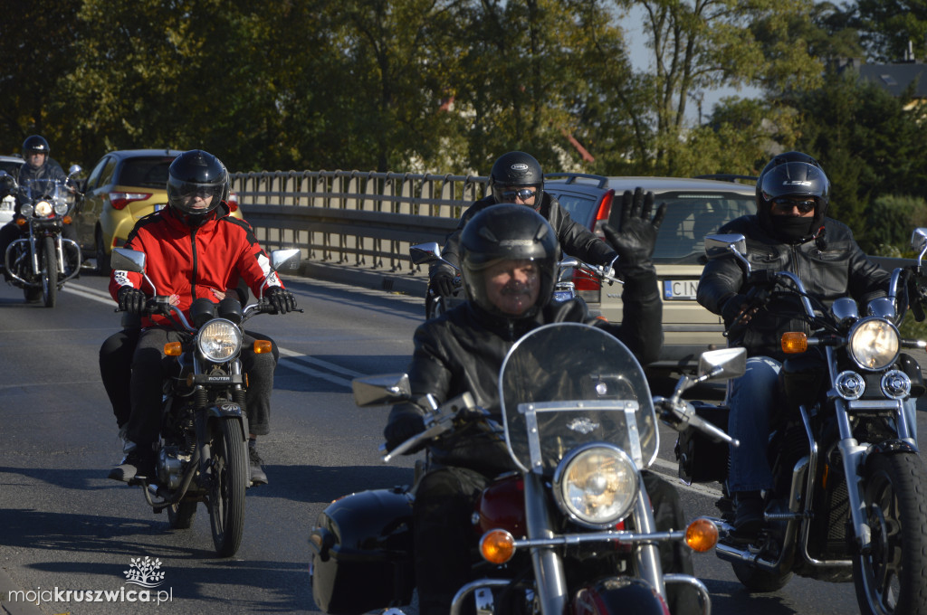 Motocykliści na ulicach Kruszwicy