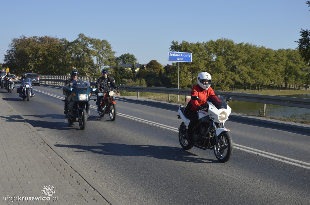 Motocykliści na ulicach Kruszwicy