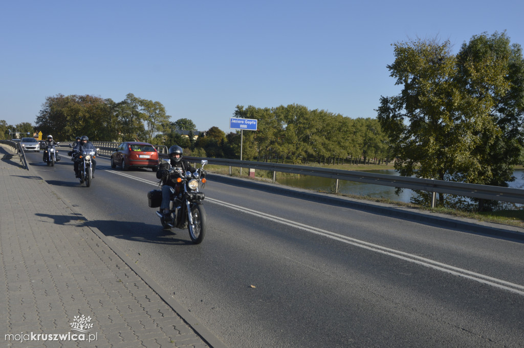 Motocykliści na ulicach Kruszwicy