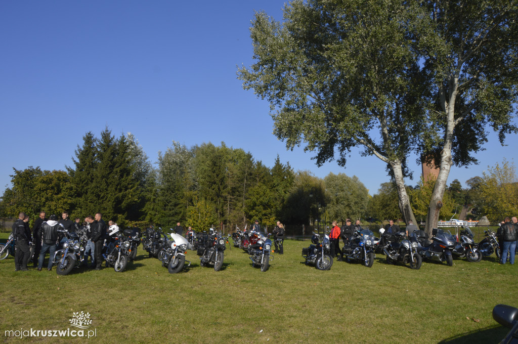 Motocykliści na ulicach Kruszwicy